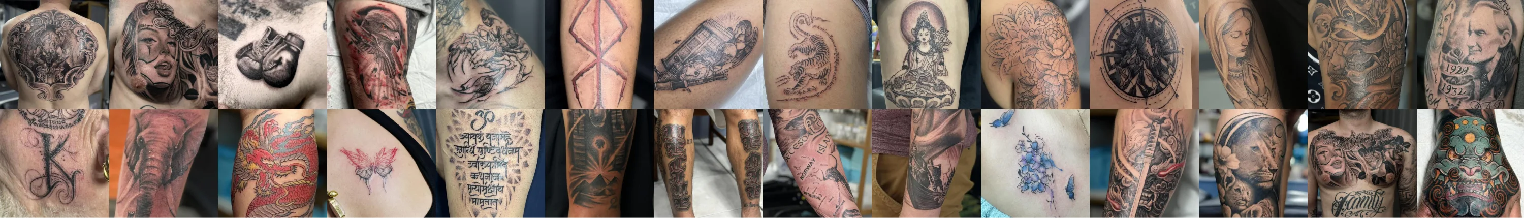 Skin & Ink Tattoo Art Banner